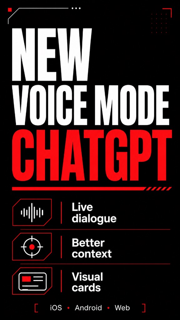 OpenAI has introduced a new voice mode for ChatGPT