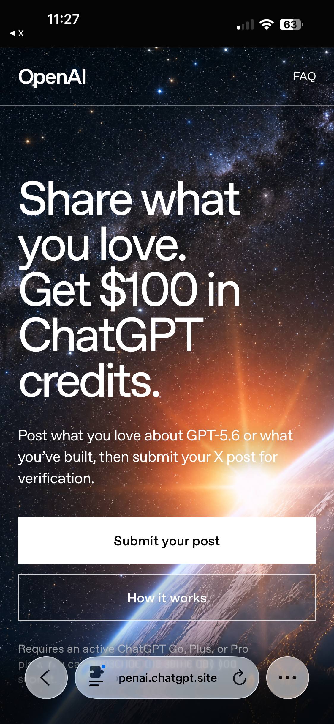 CODEX GIVEAWAY $100 in API credits